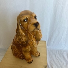 犬の置物　　セトモノ