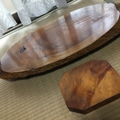 引取先決定●8月13日まで●欅の花台大小2個セット