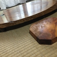 引取先決定●8月13日まで●欅の花台大小2個セットの画像