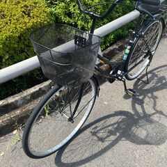リサイクルショップどりーむ鹿大前店　No３８４　エコNo１４６２６X　自転車　27インチ　黒　シンプルで乗り易い♡　ライト付き　ベル付き