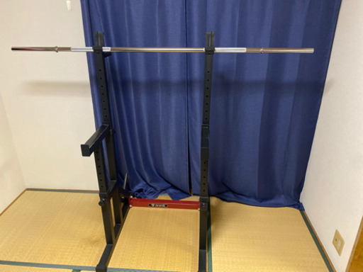 スクワットラック、シャフト　セット