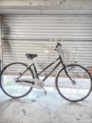 自転車中古　miyata　Cafe　内装3段変速　オートライト　ステンレスカゴ鍵付き　タイヤ27インチ