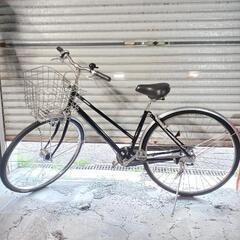 自転車中古　miyata　Cafe　内装3段変速　オートライト　ステンレスカゴ鍵付き　タイヤ27インチ　の画像