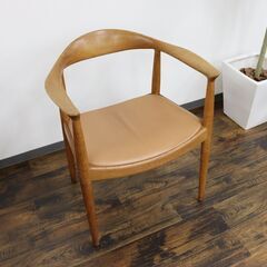 【ヤ取終了9/16】≪J629ジ≫Hans J.Wegner/ハンス・J・ウェグナー The Chair/ザ・チェア PP MOBLER 95 オーク材/本革 希少/レア ヴィンテージ/インテリア