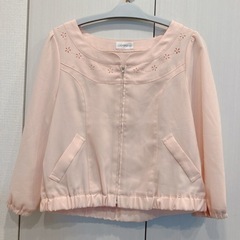 値下げ✩.*˚ロディスポット シフォン素材ジャケット ペールピン...