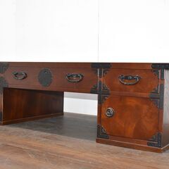 【ヤ取終了10/15】≪zy675≫高級 静岡 民芸 文机/引出...