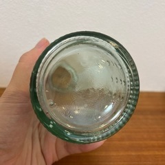 ガラスビン　コルク　置物　レトロ　ガラス　花瓶の画像