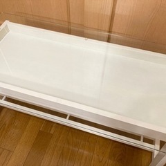 【無料】ガラステーブル　ディスプレイテーブル　リビングテーブルの画像