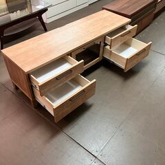 未使用訳あり　スチールメッシュアメリカンテレビボード　幅150cm ナチュラル　ガラス扉付 ＴＶ台 tvボード テレビ台 tv台 引出し　ローボード