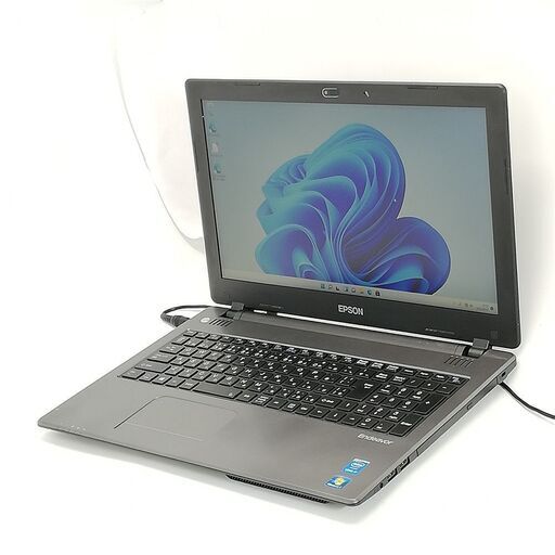 保証付 高速SSD Wi-Fi有 15.6型 ノートパソコン EPSON NJ3900E 中古良品 第4世代 Core i7 8GB DVDRW 無線 カメラ Windows11 Office済