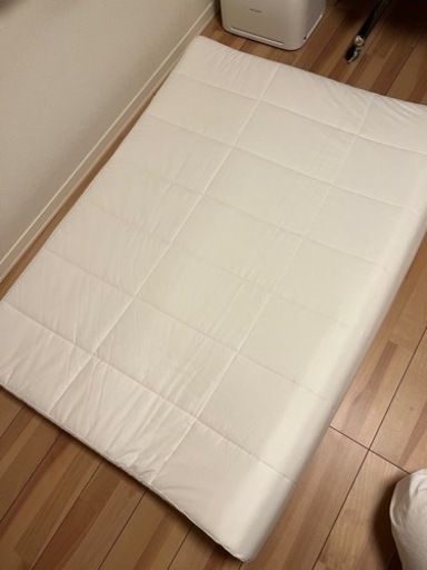 敷布団ダブルサイズ羊毛ポリエステルパッド固わた敷ふとん・Ｄ　１４０×２１０ｃｍ