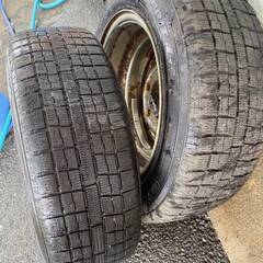 鉄ホイール　メッキホイール　深リム　2本　185/65R15　15×7J　PCD140　6穴　ハブ径約108　加工用　研磨　飾り　カスタム　の画像