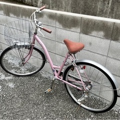 自転車　後輪パンクしています