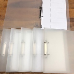 【お譲り先決まりました】ダイソー A4 2リングファイル 6冊セット