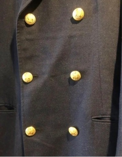 fabrique en franceロングコート　ネイビー