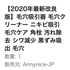 毛穴の吸引器の画像