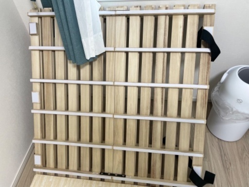 【9月中】桐すのこベッド　2つ折式