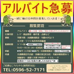 スタッフ募集中です
