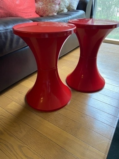 プラ製スツール2セット