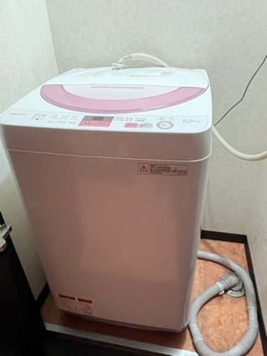 SHARP全自動洗濯機(6kg)ピンク