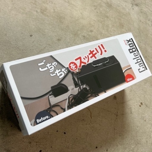 未使用　10  BUFFALO ケーブルボックス 電源タップ\u0026ケーブル収容 Lサイズ ブラック BSTB01LBK