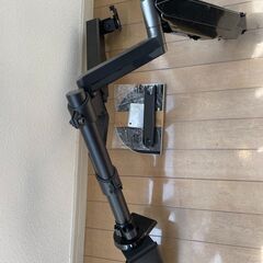 パソコンモニターアーム　ツインモニターアームの画像