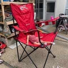 超でかいキャンプチェア コカコーラ 要メンテ