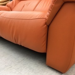 2人掛けソファー　オレンジの画像