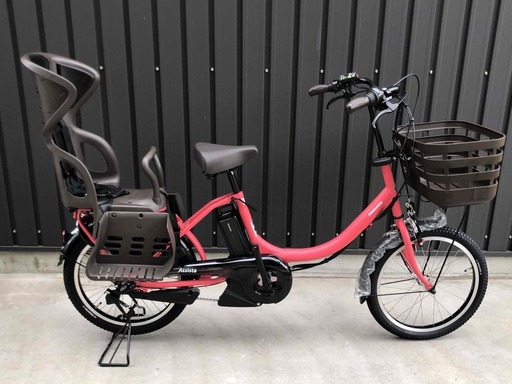 新車☆大特価 ブリヂストン 子供乗せ電動アシスト自転車 アシスタC STD 3人乗り対応チェリーローズ