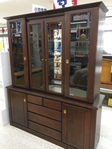 高級！カップボード　照明付き