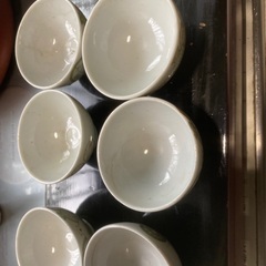 骨董入門　昭和初期　かなり小ぶりな茶碗  6個セット　の画像