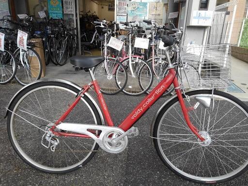中古自転車２２０２　前後タイヤ新品！　２７インチ　６段ギヤ　オートライト