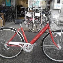 中古自転車2202 前後タイヤ新品！ 27インチ 6段ギヤ オートライト