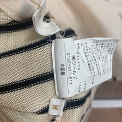ボーダー　トップス　バッグリボンの画像