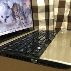 💗値下げ中限定特価！超高速i5第3世代💗Win11・win10選択ＯＫ！Webカメラ内蔵・新品SSD240GB/シャンパンゴールドWin10 64bit/Office2019付/15.6ｲﾝﾁ/メモリ４GＢ/無線/DVD・ＣＤ再生ソフト付　No.2209007の画像