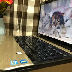 💗値下げ中限定特価！超高速i5第3世代💗Win11・win10選択ＯＫ！Webカメラ内蔵・新品SSD240GB/シャンパンゴールドWin10 64bit/Office2019付/15.6ｲﾝﾁ/メモリ４GＢ/無線/DVD・ＣＤ再生ソフト付　No.2209007の画像