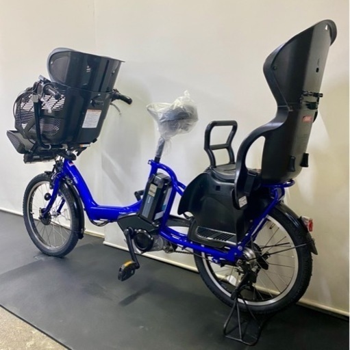 関東全域送料無料 保証付き 新品バッテリー　電動自転車　ヤマハ　パスキスミニ　20インチ 3人乗り 青 人気モデル 便利 返品可能 当日発送 電動アシスト自転車