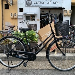 ??　ママチャリ　２６インチ　黒　ライト　付き
