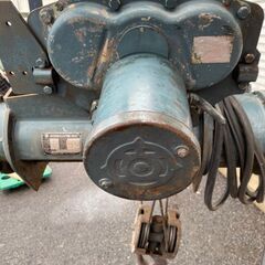 日立　電動ホイスト　天井クレーン　電動トロリー付き　ホイスト　ウインチ　0.9ｔ　900kg　吊り上げ　移動　HITATHI　引き取り限定　滋賀の画像