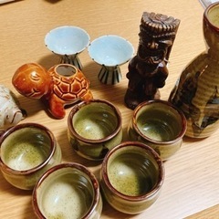 【商談中】祝い時に　おちょこ　日本酒セット　つまようじ入れ　福を...