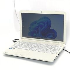 保証付 即使用可 Wi-Fi有 15.6型 ノートパソコン 東芝 T452/33HWY 中古美品 Celeron 4GB DVDマルチ 無線 Webカメラ Windows11 Office 