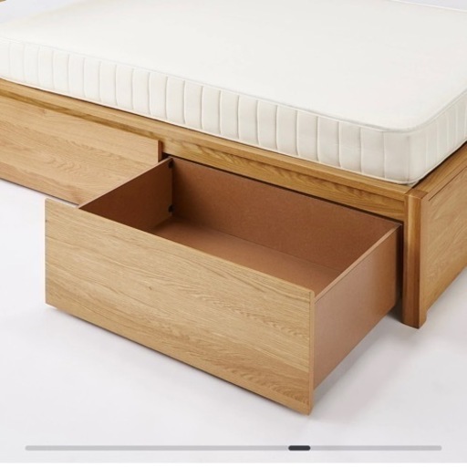 1年しか使ってません　無印良品 収納付シングルベット