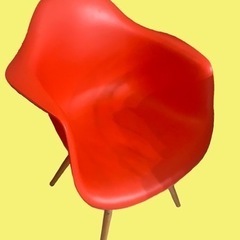 イームズ風シェルチェア レッドの画像