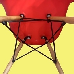 イームズ風シェルチェア レッドの画像
