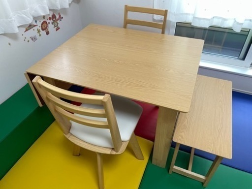 2千円値下げ【2年使用 美品】ニトリ  ダイニングテーブル 4点セット
