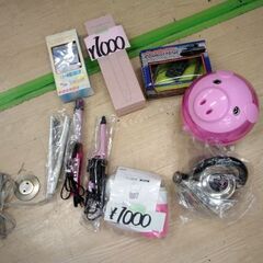 美品 500円均一 値下げ処分ヘアーアイロン コテ ドライヤー ラジコン  スチーム 加湿器の画像