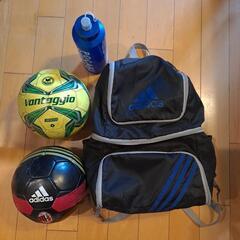 サッカーボール４号2個＋３段リュックセット