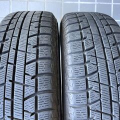 超美品★軽自動車用スタッドレスタイヤセット★155/65R14　7～8分山★ホワイトの画像