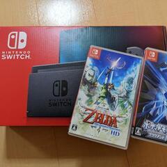 スイッチ本体とソフト2つ