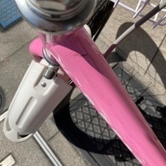 子供用ピンクの自転車　18インチの画像